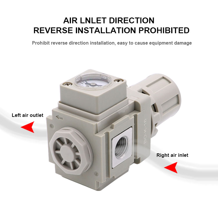 AR2000 Compressed Air Pressure Regulator Air Source Treatment Units Pneumatic Components