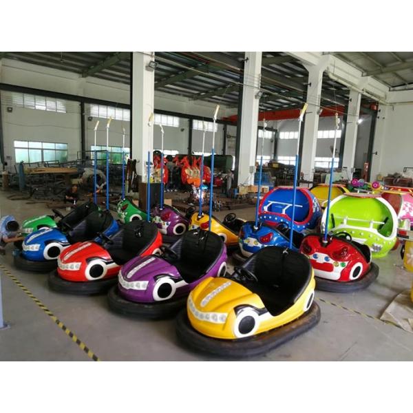 Sky Net Model Kiddie Bumper Cars Green / Red / Blue / Yellow Color For Theme Park