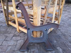 Quality Antique Powder Coated Cast Iron Bench Ends And Steel Garden Bench Seat for sale