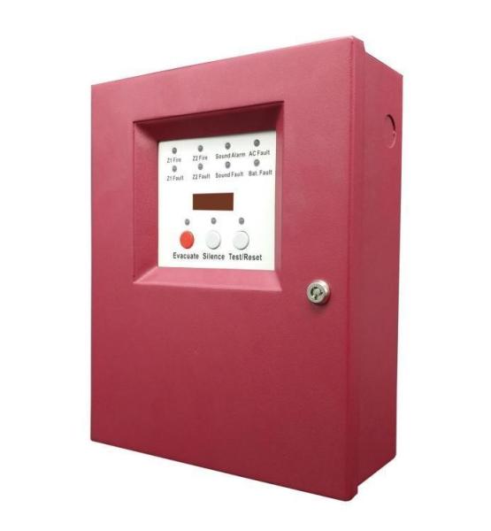 Buy Conventional 2 Zone Fire Alarm Controller For Wired Smoke Detector Alarm System at wholesale prices