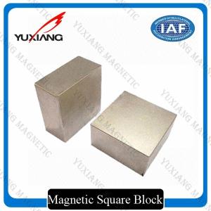Quality Tin Coated Neodymium Block Magnets N35 - N52 Grade Customized Dimension for sale