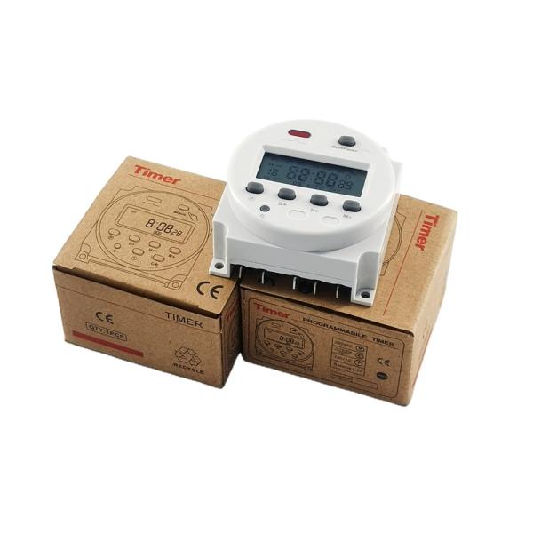 Weekly Programmable Electronic Timer CN102B DC12V 24V AC110V 220V 16A Digital Time Switch