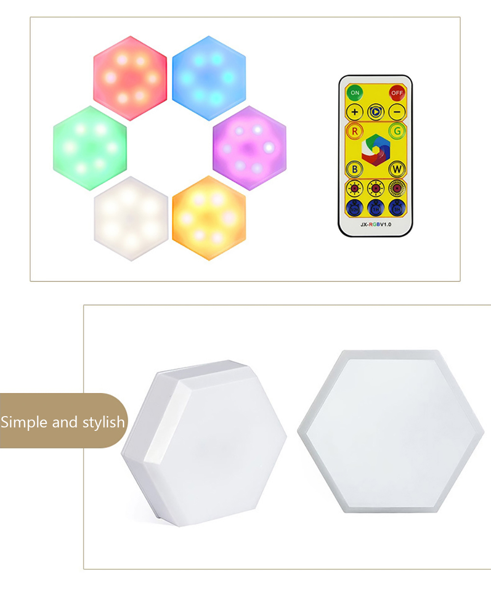 1Watt Remote Control Under Cabinet Light 4000K Honeycomb Wall Lamp