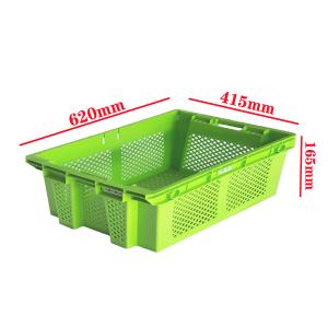Nestable Plastic Crate Stackable Eco-Friendly, Durable Customizable, Space