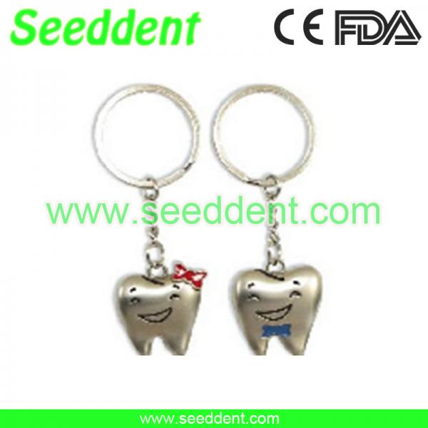 Couple tooth key chain