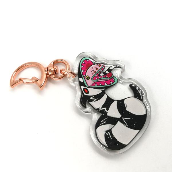 High Quality Clear Double Sided Epoxy Covered Resin Anime Charms Printing Acrylic Key chain