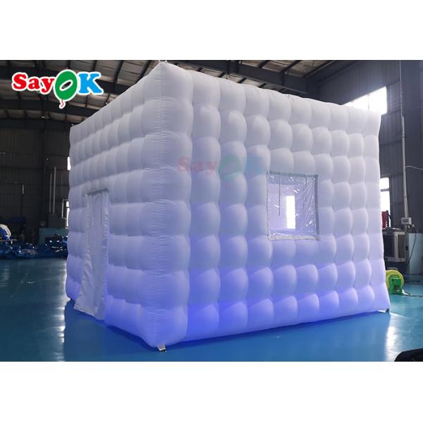 LED Oxford Inflatable Cube Tent Square Party Center Marquee For Exhibition