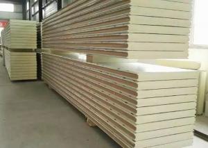 Quality 100mm Polyurethane Insulation Panels , 3 Layers Cold Room Sandwich Panel for sale