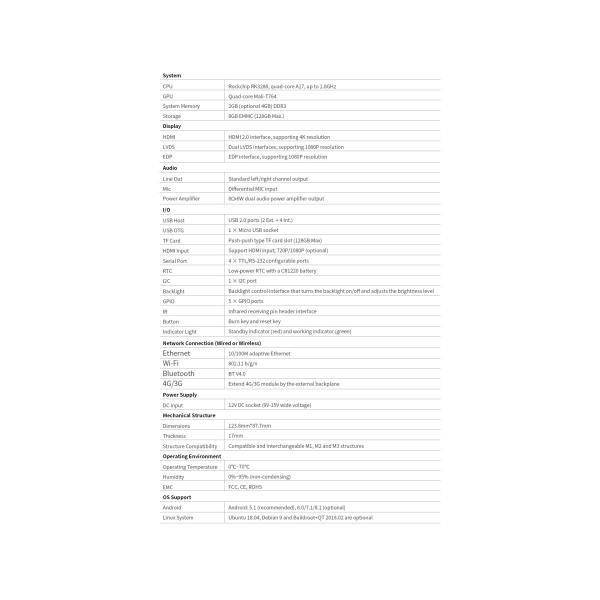 M3 Smart Commercial Display Mainboard Rockchip RK3288,quad-core A17,up to 1.8GHz Micro USB socket