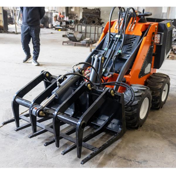 CE Loader Machine Four Wheel Drive Loader 13.5HP Small Front End Loader Mini Skid Steer Loader