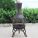 Charcoal And Wood Cast Iron Garden Chimney Antique Cast Iron Fireplace Corrosion