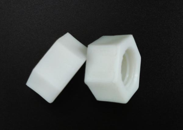 Buy White Nylon M10 Metric Hex Nuts Fine Pitch Class B Corrosion Resistance at wholesale prices