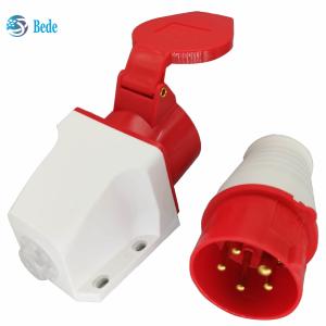 Commando Connector Plug And Socket IEC 60309 380-415V 16Amp Wall Mounting Type