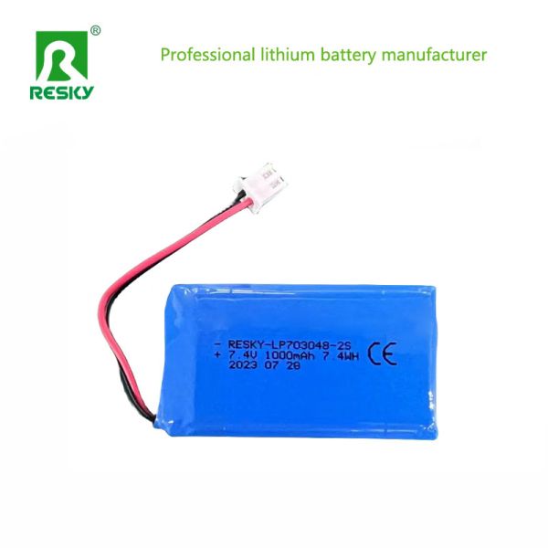 Emergency Light Lithium Polymer Battery Cell 703048-2s 7.4V 1000mAh 7.4wh