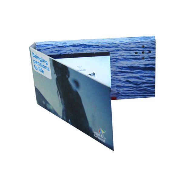 Digital 10 Inch Tft Lcd Video Brochure Card Full Color Printing 128MB Memory
