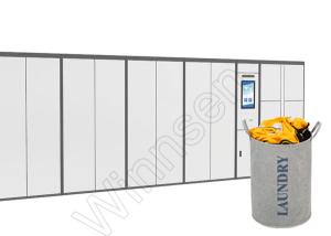Smart Pin Code Custom APP Laundry Dry Clean Locker Touch Screen With Remote Manage