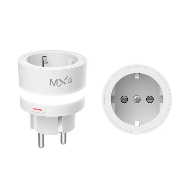 Buy MXQ Eu Led Indicator 10A App Controlled Plug Socket Compact Design WiFi Enabled at wholesale prices