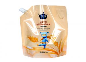 China Special Shape Stand Up Spout Pouch , Plastic Liquid Pouch With Spout 100ml 200ml on sale