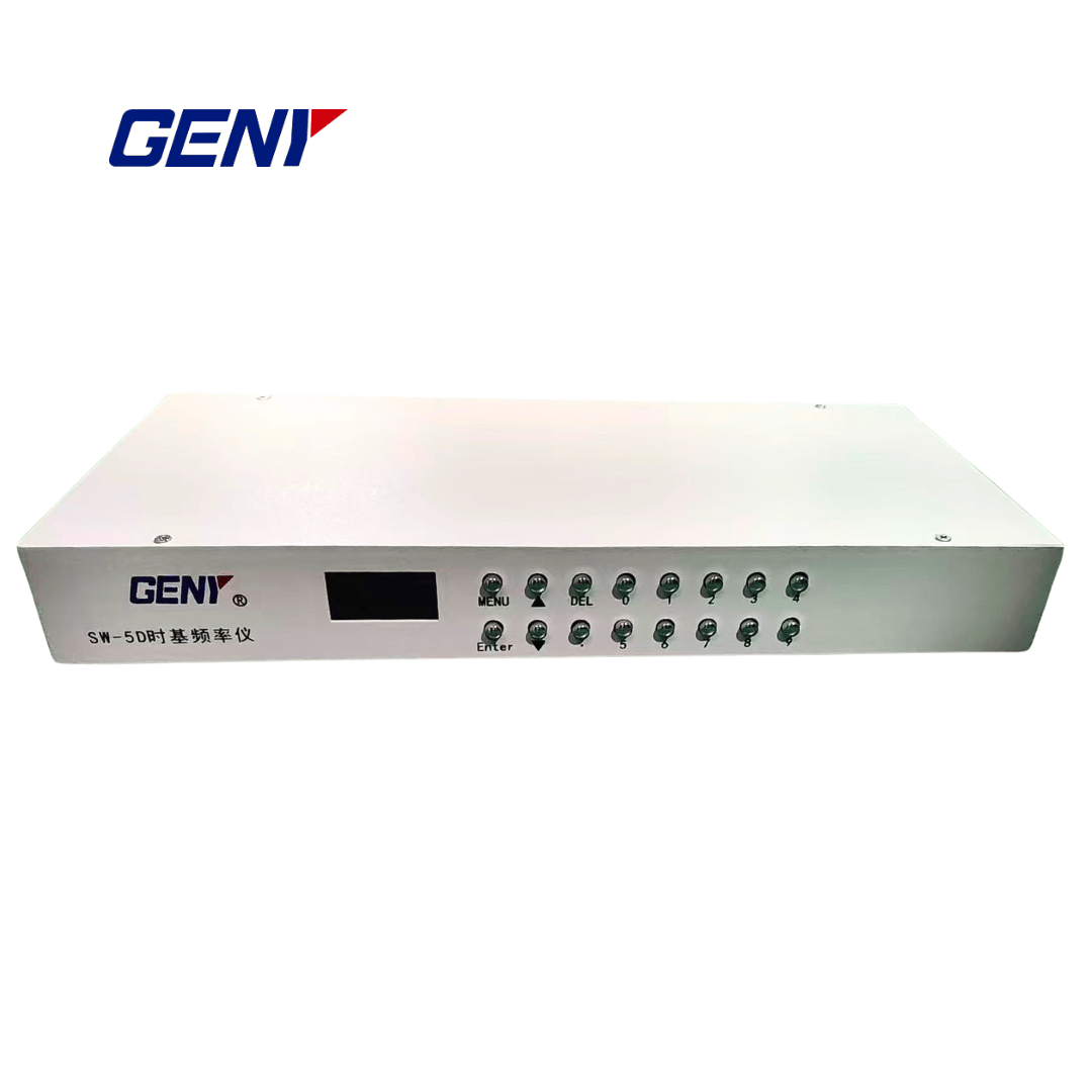 SW-5D Time-Base Frequency Instrument with 7 Selectable Standard Outputs 1.3" OLED Display and OCXO Temperature Deviation ≤ 0.05 ppm