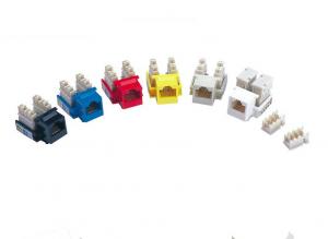 Quality Cat5e Toolless Keystone Jack UTP Rj45 Punch Down Jack Color Customized for sale