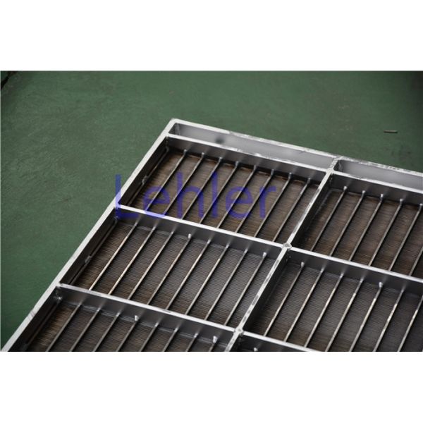 Stainless Steel Column Internal Trays , Dewatering Wedge Wire Support Grid