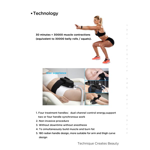 CE Muscle Building Stationary Ems Sculpting Machine