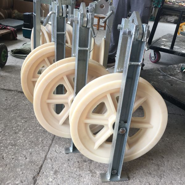 Single Nylon Sheave Stringing Wire Rope Pulley Blocks