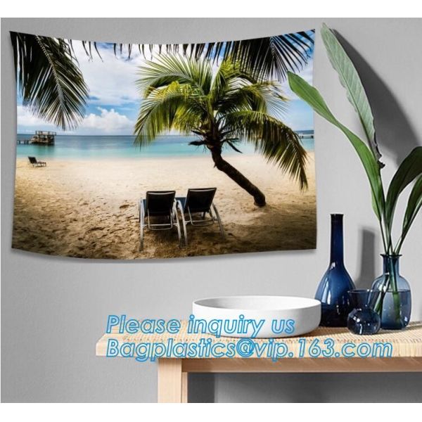 wholesale Digital Printed Cactus Tapestry Custom Print home decor mandala bohemian wall hangings tapestry bagease packag