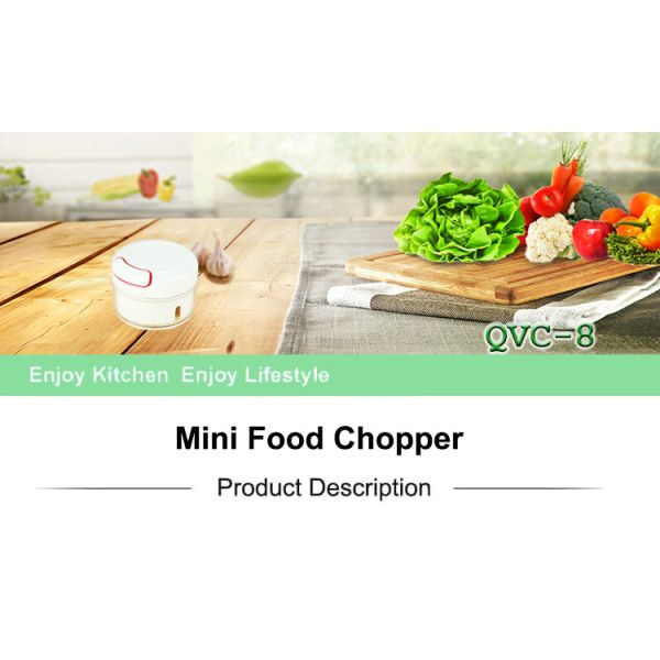 Shule Manual Hand Pulled Mini Food Chopper Cutter for Home