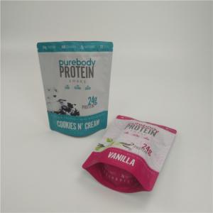 Quality Matte Finish Protein Powder Custom Printed Snack Bags Smell Proof Chocolate Bar Food Grade Bags for sale
