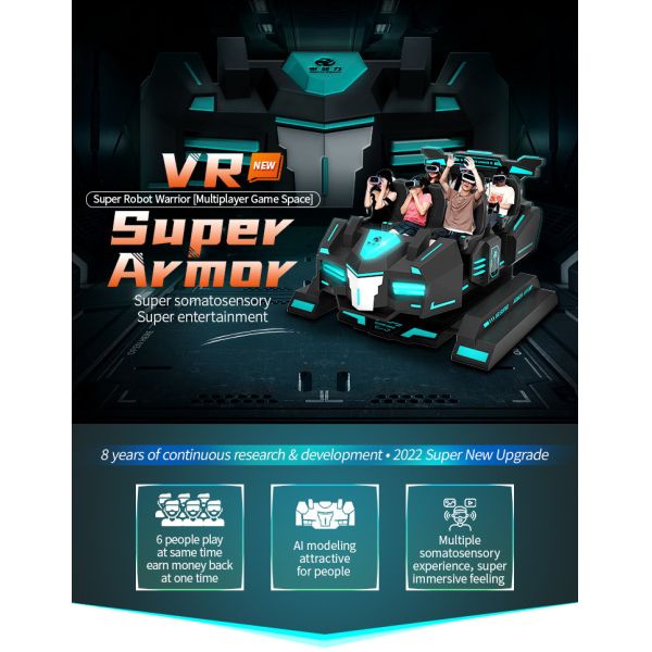 6 Seats 9d VR Cinema Arcade Virtual Reality Roller Coaster Vr Equipment