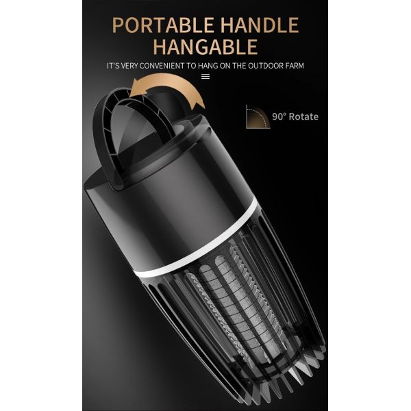 2 in 1 electric LED USB mosquito killer lamp for camping bug zapper rechargeable