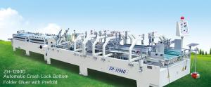 Quality Automatic Crash Lock Bottom Folder Gluer with Prefold, Multi-function Box Folding + Gluing for sale
