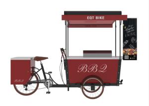 Quality Stainless steel box BBQ cart barbecue grill outdoor food Scooter for sale