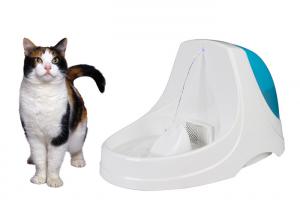 Quality AC 100V - 240V Indoor Cat Drinking Fountain With IPX8 Water Pump Activated Carbon Filtration for sale