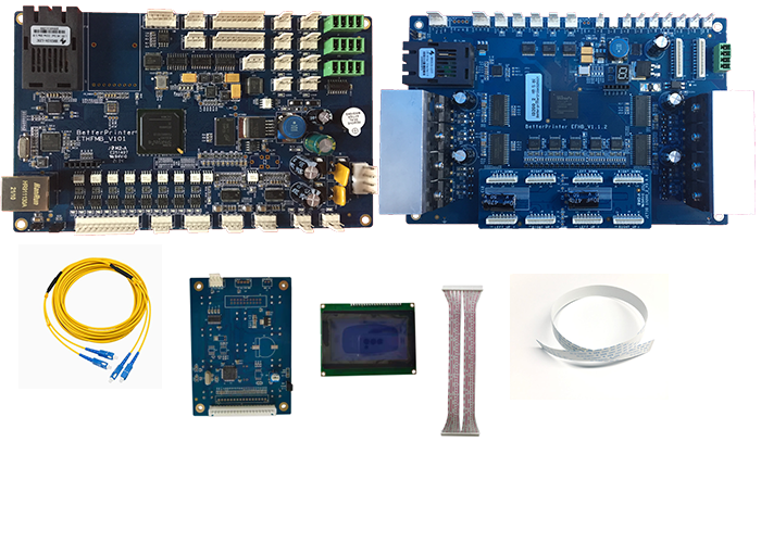 Gigabit Network I3200 Double Head Inkjet Control Board For White Ink Pyrography Printer