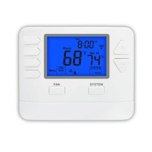 China Riseem WiFi Work With Alexa ABS 24V LCD HVAC Digital 7 Day Programmable WiFi Control Home Thermostat for HVAC System on sale