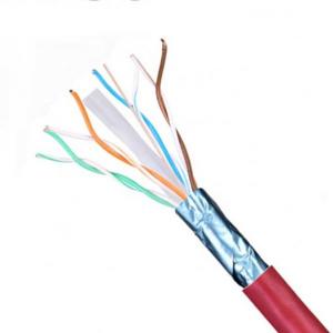 China Cat6 Direct Burial Shielded FTP Ethernet Cable 1000ft 23AWG Solid Bare Copper 550MHz on sale