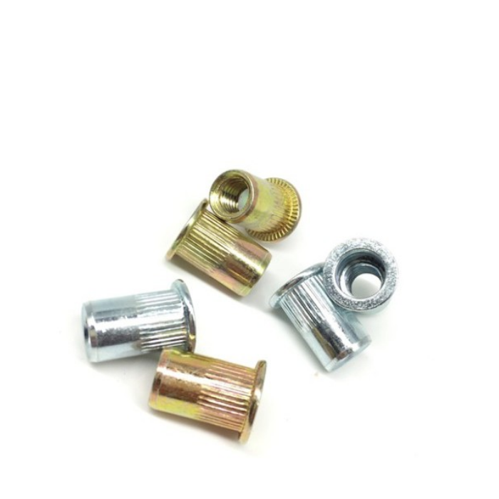 Metric Flat Head Rivet Nut M3 M4 M5 M6 M8 M10 Knurled Stainless Steel for Performance