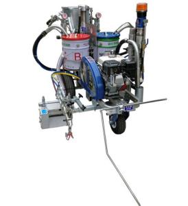 Quality Traffic Acrylic Pneumatic Road Marking Spray Paint Machine for sale