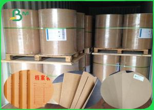 Quality FSC 250GSM - 400GSM Kraft Liner Board Brown Color 70 * 100 For Document Bags for sale