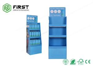 Quality OEM Logo Printed Cardboard Floor Displays Easy Assembly For Supermarket Promotion for sale