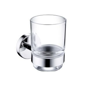 Quality Stainless Steel Satin Finishing Wall Hanger Single Tumbler Holder Glass Toothbrush Holder for sale