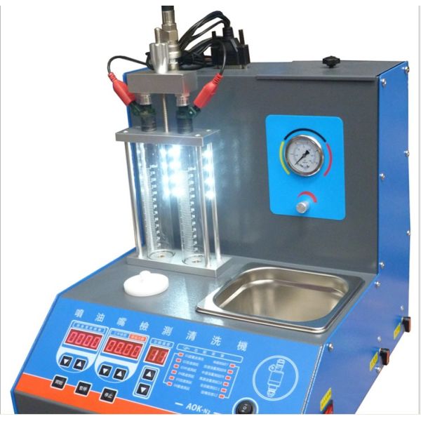 2 Jars Fuel Injector Cleaner Machine , Motorcycle Fuel Injector Cleaner Tester