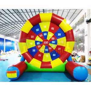 Party Interactive Game Colorful Inflatable Football Goal For Backyard