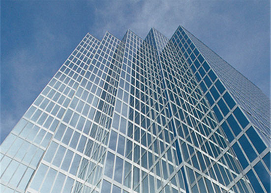 High Penetration Double Glazed Low E Glass Easy Install For Building Curtain Wall