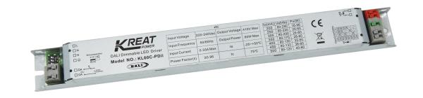 Buy Constant Current DALI Dimmable LED Driver 60W Push Dim With Memory Function at wholesale prices