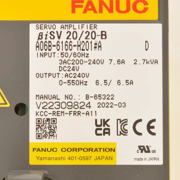 A06B-6141-H026#H580 PLC Fanuc Servo Drive Module For CNC Machine