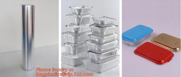 840ml Deep Disposable Aluminium Foil food grade take-away container,household aluminium foil container for food bagease