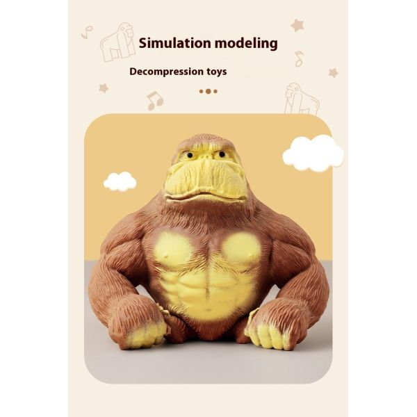 Children's Pinch Toy Gorilla Vent Pinch Slow Rebound Toy Decompression Sand Molding Soft Glue